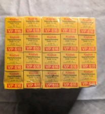 Factory Sealed 20 Rolls Kodak Verichrome Pan VP616 B&W Film Vintage Expired 1975 picture