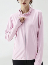 Women UPF 50+ Athletic Jacket Sun Protection Full Zip Long Sleeve Hiking Shirts picture