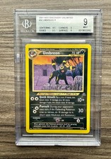 2001 Pokemon Neo Discovery Umbreon #32/75 BGS 9 Mint - Two Small Cracks In Slab picture