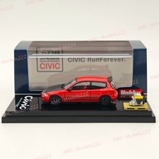 Hobby Japan 1:64 EG6 Diecast Car Models Miniature Collection with Engine Display picture