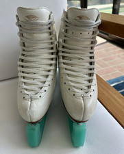 Edea Overture White Figure Skates Size 235 w/ John Wilson Coronation Ace Blades picture