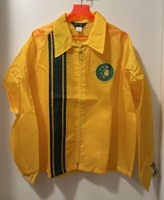 Vintage NOS 1970s Racing Style Nylon Windbreaker Jacket, Aussie Patch, size XL picture