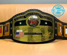 NWA Domed Globe World Heavyweight Wrestling Championship Replica Tittle Belt 2MM picture