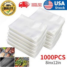 100-1000Pcs Quart Vacuum Sealer Bag 8x12inch Embossed Food Saver Storage Package picture