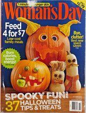 Woman's Day Magazine October 2015 Halloween 37 Tips & Treats Pumpkin Issue FS picture