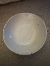 Sawyer Ceramics French Stoneware Bowl Botom Keeper Marked Brown Speckled Pottery picture