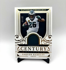 Panini 2025 National Treasures Saquon Barkley Century Materials #CM-SBY 27/49 picture