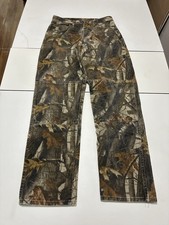 Vintage Wrangler Double Knee Camo Jeans 32x34 Realtree Hunting Woodland Straight picture