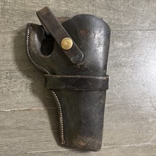 Vintage H.H. Heiser 1418 Black Leather Holster  S&W 4