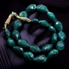 Awesome Faceted Green Emerald 756..00 Cts Wonderful Necklace Jewelery VK 36 E644 picture