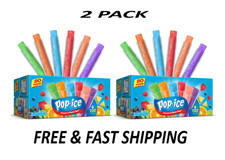 (2 Pack) Pop-Ice Assorted Fruit Freezer Ice Pops 80 Count Gluten Free. picture