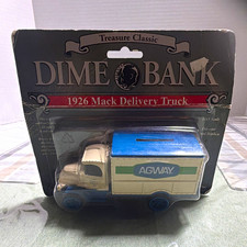 Treasure Classic 1926 Mack Delivery Truck Dime Bank Agway 1:43 Diecast picture