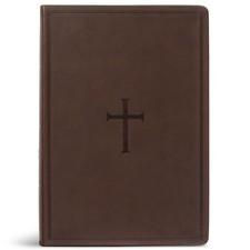 New CSB Super Giant Print Reference Bible Brown Faux Leather Maps Concordance... picture