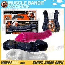 OXBALLS MUSCLE BANDIT Penis Extender Sleeve🍯COCKSLING + Ball Stretcher Sheath picture