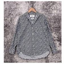 Grayson Frank & Eileen Shirt 1 / XS Womens The Hero Blue Floral Daisies Top picture