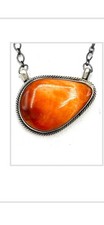 Beautiful Red Orange Spiny Oyster Necklace picture