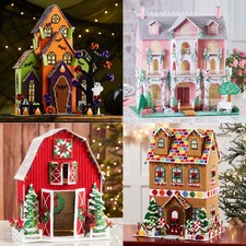Herrschners® Holidays Villages Set Plastic Canvas picture