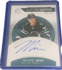 2025-2026 SPA Michael Misa Future Watch Auto 698/999 picture