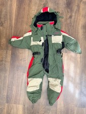 Snozu Ski Suit Size 4T Green Red One Piece Snowsuit Snowboard Snow picture