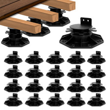 24 Pack Adjustable Deck Support Pedestal, Heavy Duty Deck Foundation Base, Heigh picture