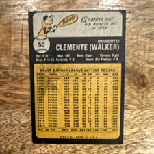 Topps 1973 Topps Roberto Clemente Pittsburgh Pirates #50 MLB Baseball Card picture