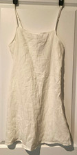 VERO MODA White Solid Square Neck Sleeveless Short Slip Dress Size S Cotton picture