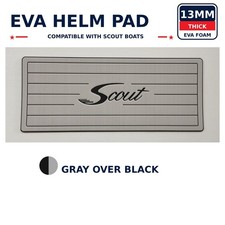 13mm Cushioned Boat Helm Pad for Scout 39x16 Gray Black Marine EVA picture