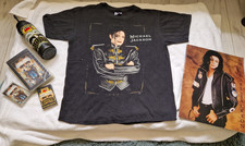 VINTAGE 1992 Michael Jackson Dangerous Tour WEMBLEY Lot - Rare Flawless Shirt L picture