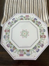 The Lenox Village Pedestal Cake Plate- Orig. 2003 Mint Condition picture