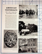American Yesterdays 1840s-1890s Historical Photos Magazine Article Ephemera picture