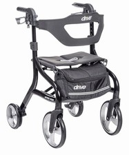 New Drive Medical Nitro Sprint Rollator Walker Heavy Duty w/Seat Black picture