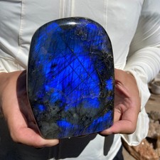 3.1lb Natural Gorgeous Labradorite Quartz Crystal Stone Specimen Healing picture