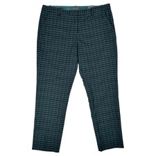 NWT The Limited Pencil Ankle Pants Size 10 Green Plaid Trousers Academia Office picture