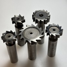 Lot of 5 Woodruff Keyseat Cutters-Brown & Sharpe, Cleveland Twist, Midwest  picture