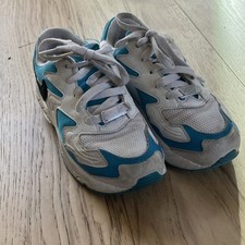 Nike Air Unisex Kids Low Top Sneakers White/Blue Mesh Lace Up US 13 CJ4266-102 picture