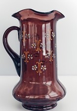 Important Coudersport Glass Pitcher BOOK PIECE 1902 FENTON Forerunner PERFECT ￼ picture