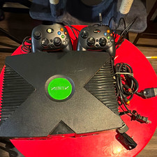 Microsoft Xbox Original Black Console Bundle w/ 2 Controllers, Cables error code picture