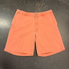 Murrays Toggery Shop Shorts Mens 36 Red Salmon Nantucket Red Chino Preppy picture