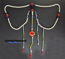 The Last Emperor John Lone Screen Worn Costume Pearl Necklace Peter O Toole MGM picture