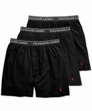 Men’s Polo Ralph Lauren Classic Fit Knit Boxers 3 Pack 100% Cotton Size X-Large picture