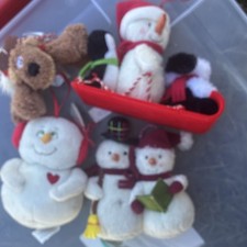 vintage Hallmark plush ornaments picture