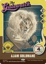 x1 Ajani Goldmane // Ajani Goldmane SLD MTG 1453 BORDERLESS MYTHIC M/NM 1x picture