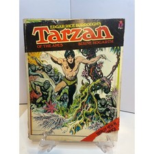 Vintage Tarzan of the Apes 1974 Paperback Pan Books Burne Hogarth Graphic Comic picture