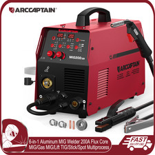 ARCCAPTAIN 200A Aluminum MIG Welder 6 in 1 Flux Core MIG/Gas MIG/Lift TIG/Stick picture