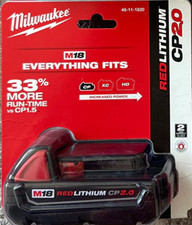 New REAL GENUINE In Package Milwaukee 48-11-1820 CP2.0 M18 Battery 18 Volt 2.0 picture