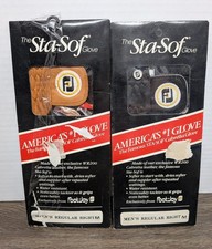 Lot of 2 Mens Footjoy StaSof Medium Right Hand Leather Golf Glove Vintage NEW picture