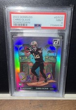 2022 Panini Donruss Optic Downtown Chris Olave PSA 9 picture