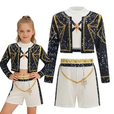 Girls 3 Piece Kpop Style Cosplay Costume Stage Performance Outfit picture