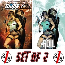 🔥 GI JOE TOMB RAIDER 1 MIRKA ANDOLFO Trade & FOIL Variant AB Set LTD 750 picture