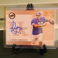 Press Pass 2004 Autographs Bronze Jared Lorenzen Kentucky  on card Auto RC picture